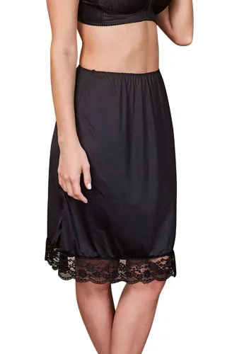 Anágua lingerie chantal Demillus preto - EG - 100% poliamida