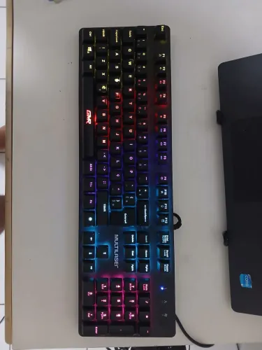 [ACEITO PROPOSTAS]Teclado Gamer Mecânico Multilaser GK-500
