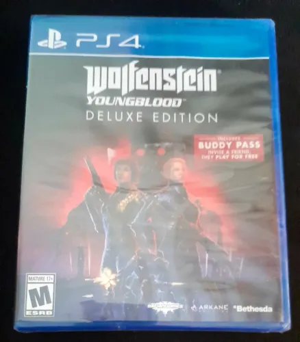 Wolfenstein Youngblood Edição Deluxe Jogo Ps4 Novo Lacrado