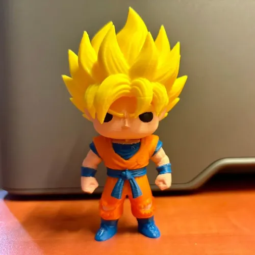 Funko Goku 10 cm Pintado à Mão | Presente Ideal para Fãs de Dragon Ball