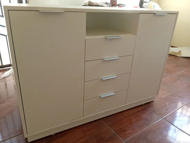 Cômoda branca em MDF 15mm