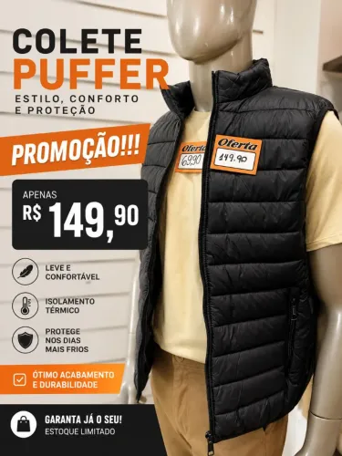 Colete Puffer Rodeo Promoção