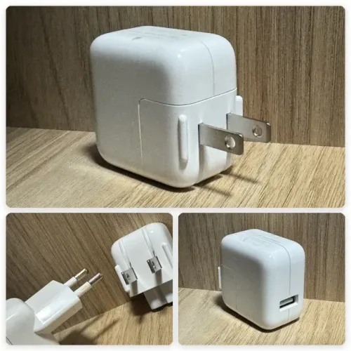 Fonte carregador Apple 10W A1357 original - acompanha 2 plugues, Brasil e EUA