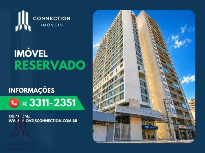 Apartamento com 3 dormitórios para alugar, 86 m² por R$ 3.104,97/mês - Centro - Curitiba/P