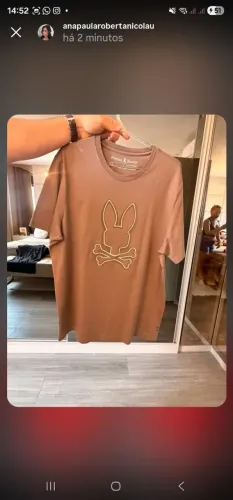 Camisa de Malha Psycho Bunny Marrom