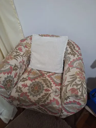 Postrona de tecido  estampado