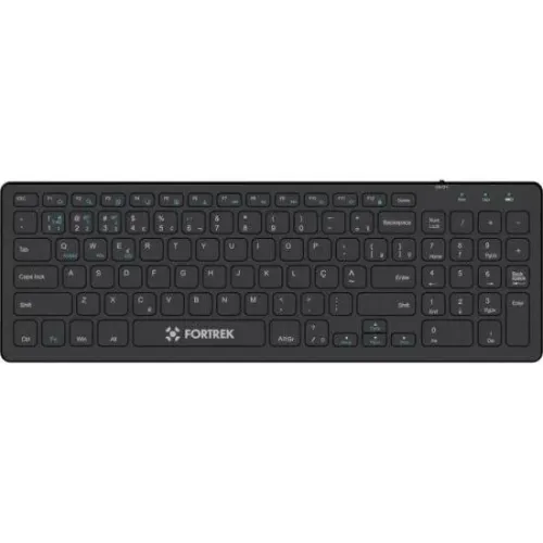 TECLADO OFFICE COM TECCLADO NUMÉRICO FORTREK BLUETOOTH KB11 FULL - LOJA DADO DIGITAL