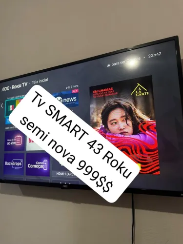 Smartv 43 semi novo entrega 