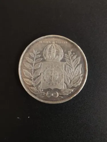 Raríssima Moeda Brasileira de 2000 Réis de 1851