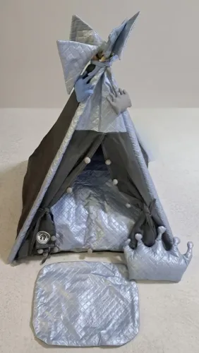 Cabaninha PET luxo "Meu Reinado" (Para gato ou cachorro de médio porte)