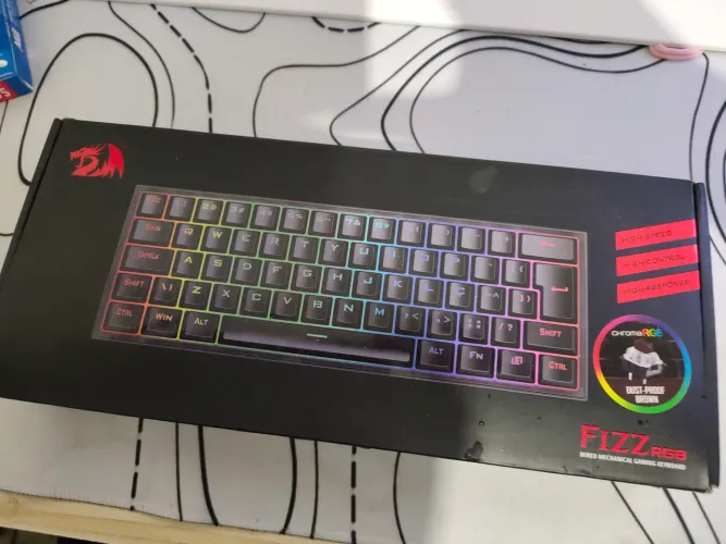 Teclado Redragon Fizz ARGB PRETO