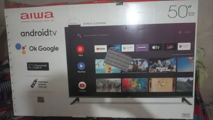 Televisão na caixa 2 anos de garantia 