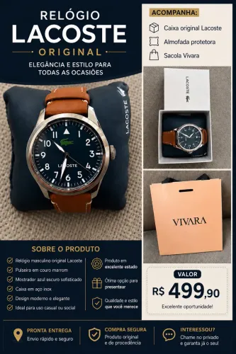 Relógio Lacoste