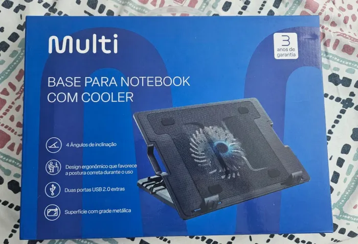 BASE PARA NOTEBOOK COM COOLER