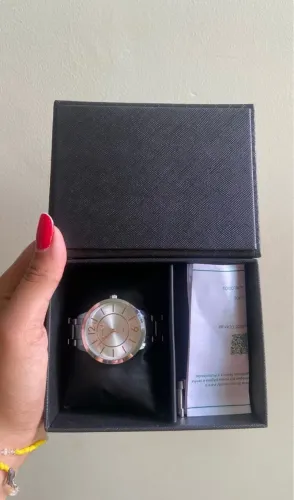 Relógio Lince Classic Feminino prata aço inoxidável quartzo lrm4748l38