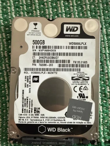HD 500gb WD