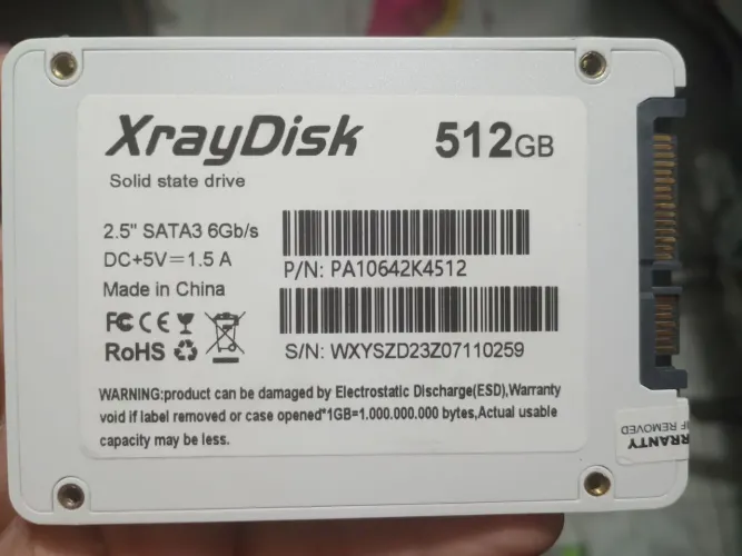 SSD SATA III 512 GB