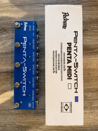 Controlador pedais guitarra baixo Pedrone Penta-Switch
