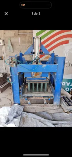 Máquina vibroprensa hidráulica - blocos estruturais e bloquetes de concreto