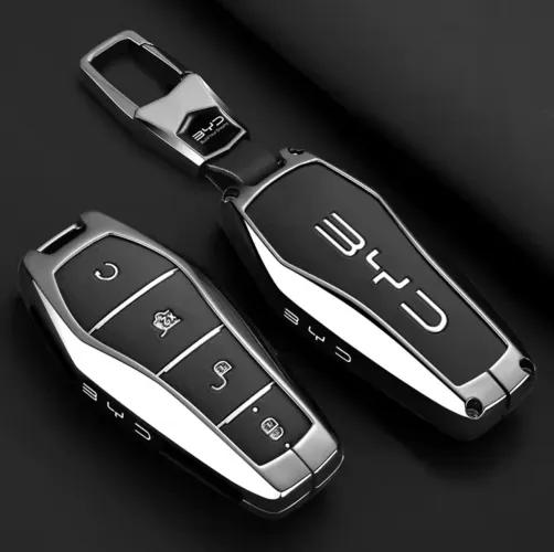 Capa Premium Metálica para Chave BYD - Estilo Luxo