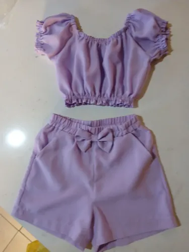 Conjunto ciganinha infantil para meninas de 2 a 10 anos.