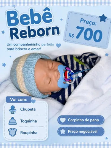 Boneco bebê reborn
