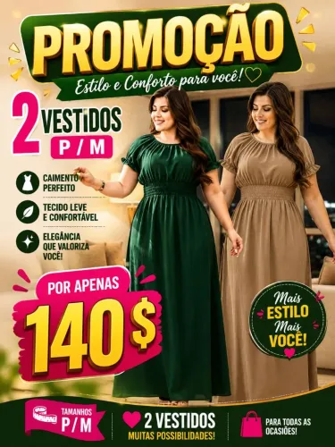 2 vestidos P/M