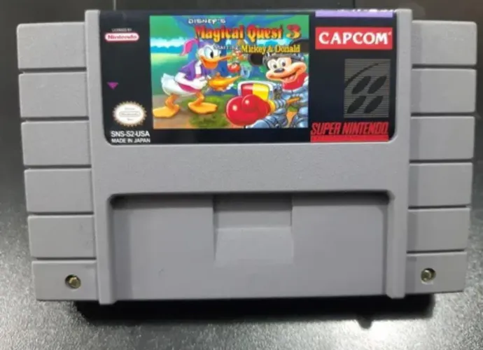 Jogo fita Mickey Magical Quest 3 - Super Nintendo repro.