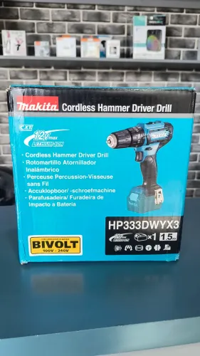 Kit Parafusadeira Furadeira De Impacto Makita Bateria 12V 1,5 Ah E carregador