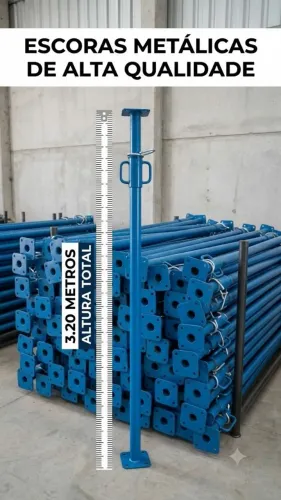 Escoras metálicas novas direto da fábrica.