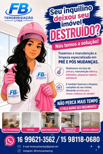 Manutenção, reparos e limpeza
