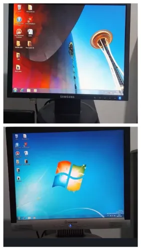 Monitores Sansung e Positivo