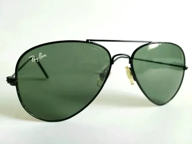 Óculos de Sol RayBan Aviador Original Seminovo Standard Espelho Verde-escuro