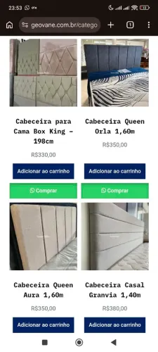 Cabeceira de cama solteiro casa Queen king sob encomenda cores variadas vários modelos
