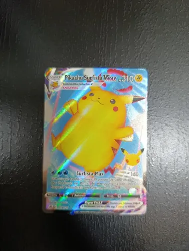 Carta pokemon Pikachu Surfista Vmax