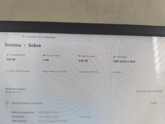 COMPUTADOR GAMER, MAIS INFORMAÇÕES CHAMA PV
