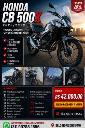 VENDE-SE | HONDA CB 500X ABS 2020/2020