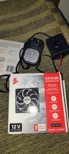 Cooler externo 12v: 3 cooler+grades+fonte