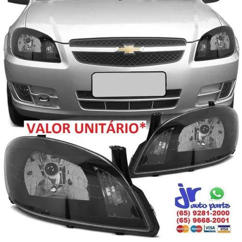 Farol Celta 07 08 09 10 11 12 13 14 15 Máscara Negra Foco Simples