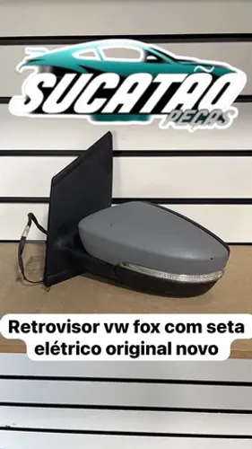 Retrovisor de vw fox elétrico com seta original lado esquerdo 