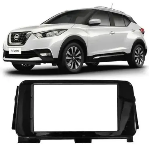 Moldura Painel Radio Dvd 2din Nissan Kicks