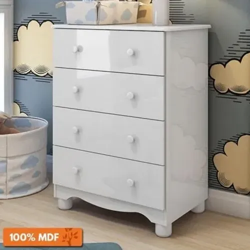 Comoda Junior Infantil 100% MDF - Peroba (Nova)