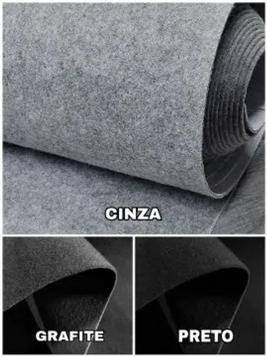 Carpete cor cinza ou grafite 