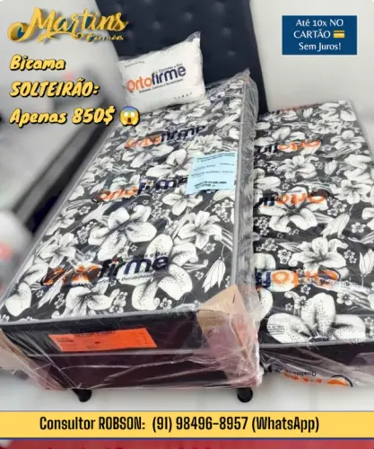 BICAMA SOLTEIRÃO DE ESPUMA 
