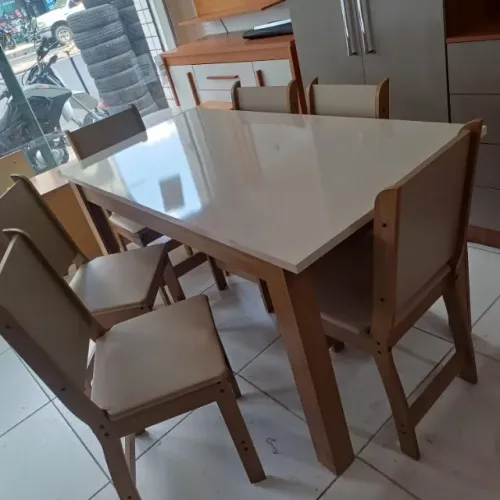 mesa de 6 lugares na promoção