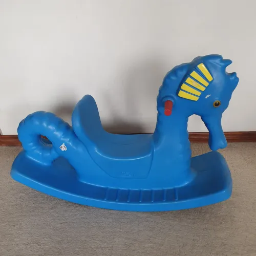 Gangorra Balanço Cavalo Marinho Azul - Brinquedo Infantil Freso Kids