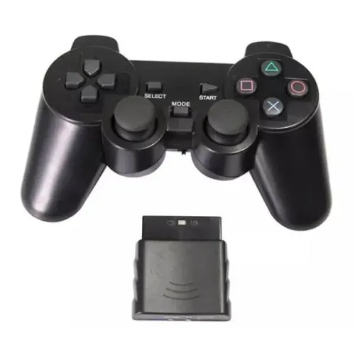 Controle PS2 Sem Fio Wireless + Adaptador Bluetooth