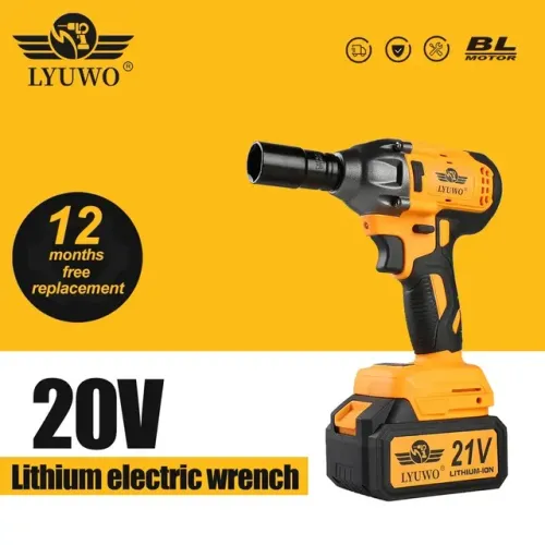 Chave de impacto sem fio, bateria 20v e 18v.