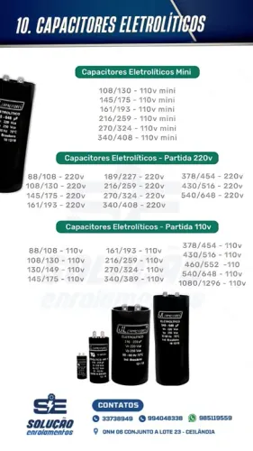 CAPACITORES ELETROLÍTICOS