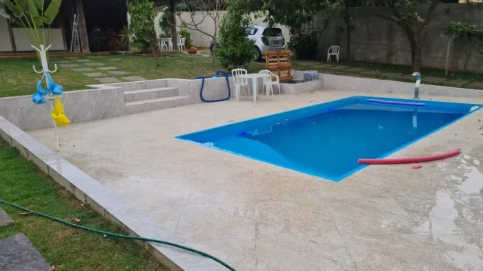 Piscina de fibra 8.30 x 3.30 x 1.40 com garantia e qualidade comprovada!!